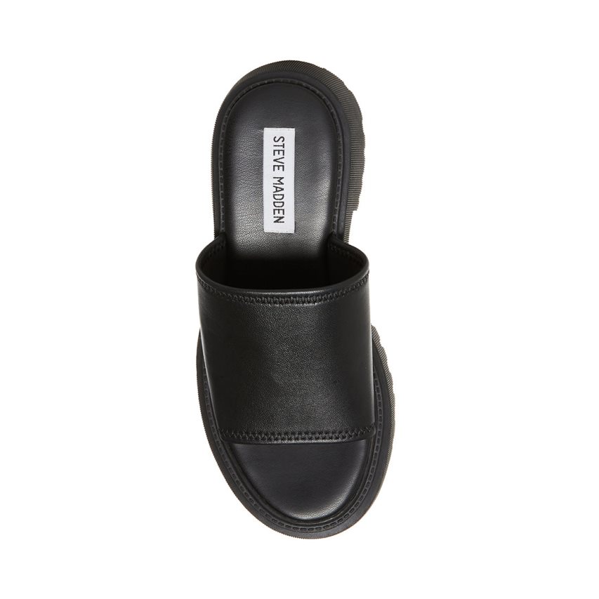 Sandalias de Plataforma Steve Madden Sophina Cuero Mujer Negras | ES UD1892